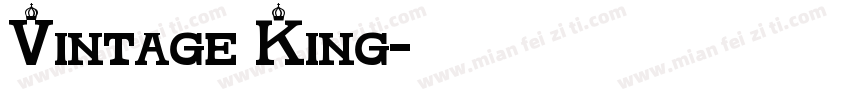 Vintage King字体转换